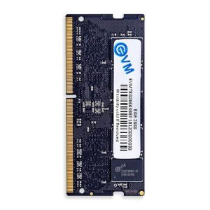 EVM 8GB DDR4 Laptop RAM 2666MHz | SO-DIMM – 1.2V Low Voltage | 260-PIN Pin, Intel & AMD Compatible | High-Speed Laptop Memory Upgrade | 10 Year Warranty (EVMT8G2666S88P)