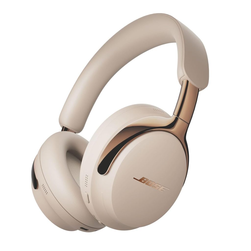 Bose New QuietComfort Ultra Bluetooth Headphones (2nd Gen), Wireless Headphones with Spatial Audio, Over Ear Noise Cancelling with Mic, Up to 30 Hours of Play time, Driftwood Sand - Limited Edition
