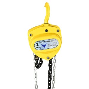 HYCO LABEL FLYAMX VD HEAVY DUTY Type Hand Chain Pulley Block, Heavy Duty Manual Hoist, 3 Meter Lift, Yellow Steel Construction for Transport, Warehouse, Workshop, Garages (2 TON)