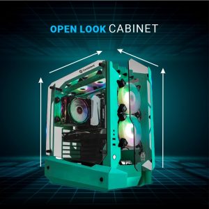 Consistent Cosmos Gaming Cabinet 2014 | Support: Micro ATX/Mini-ITX | USB 3.0 Type-C | Tempered Glass on Side & Front Panel