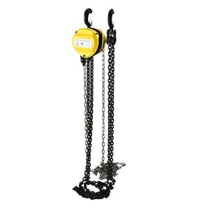 HYCO LABEL FLYAMX HS-C TYPE Hand Chain Pulley Block, Heavy Duty Manual Hoist with 3 Meter Lifting Capacity, Yellow Steel Construction for Transport, Warehouse, Workshop, Garages (2 TON)