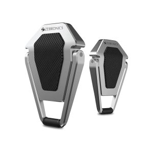 ZEBRONICS NS50 PRO Foldable Laptop Stand, 15° Inclination Angle, Anti-Slip Rubber Pads, Ultra-Compact, Strong Metal Body, Wide Compatibility, Ultra Light