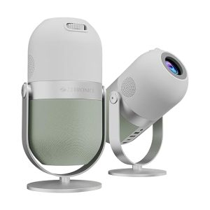 ZEBRONICS PIXAPLAY 54, Smart LED Projector, 3800 Lumens, 1080p Support, Upto 140" Screen Size, Quad Core Processor, Auto Keystone Adaptation, Bluetooth, WiFi, HDMI, USB, AUX, APP Support, Miracast