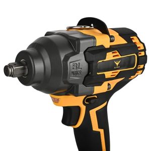HYCO LABEL FLYMAX Cordless Impact Wrench, Brushless Motor, 21V, 950 Nm Torque, 4.0Ah Batteries, 1/2-inch Drive with LED Light Made in Taiwan