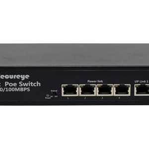 Secureye (S-4FE-2UE-LD) 4 PoE + 2 Uplink Ports 10/100 Mbps Smart Managed PoE Network Switch for IP/Network CCTV Surveillance Security Systems