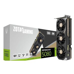 ZOTAC Gaming GeForce RTX 5080 Solid CORE Graphics Card - Black | 16 GB | DLSS 4 | GDDR7 | 256 bit | IceStorm 3.0 Advanced Cooling | Triple Fan | Spectra RGB Lighting | ZT-B50800D2-10P
