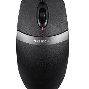 ZEBRONICS Spin with 1000 Dpi with High Precision with USB Interface, 3 Buttons,Plug & Play, Black