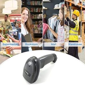 Zebra DS4608 1D 2D Handheld Barcode Scanner QR Wired USB Imager Black Corded Screen Code Reader for POS System (DS4608-SR7U2100ZZY)