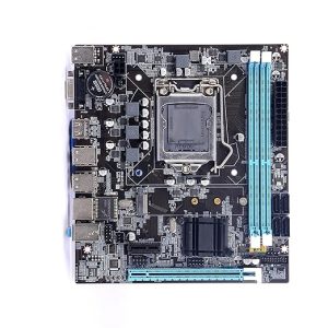 EVM Motherboard H61FHL DDR3 with NVMe Slot -for Intel H61 Chipset- DDR3 1066/1333 RAM, SATA 3Gb/s Ports, PCIe x16 and x1 Slots, Mic in/Line in/Line Out, 8 USB 2.0 Ports (EVMH61FHL)