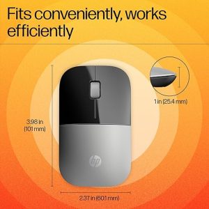 HP Z3700 USB Wireless Mouse/2.4GHz wireless connection/ 1200DPI (Silver)