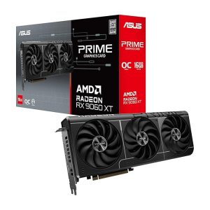 ASUS Prime Radeon RX 9060 XT 16GB GDDR6 OC Edition Graphics Card (PCIe 5.0, HDMI/DP 2.1, 2.5-Slot Design, axial-tech Fans, Dual Ball Fan Bearings, Dual BIOS, GPU Guard)