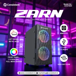 Consistent ZARN Mini ATX Cabinet – CEG1004
