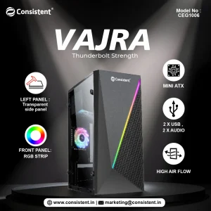 Consistent VAJRA Mini ATX Cabinet – CEG1006