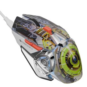 Zebronics Transformer M Plus Wired Gaming Mouse, Up to 12800 DPI, 6 Buttons with a 6-Level DPI Switch, 8 RGB Modes, 1000Hz Polling Rate, 1.5m Detachable Cable, Gaming Grade Sensor (Mech Orange)