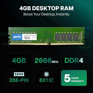 Geonix 4GB DDR4 Desktop RAM 2666 Mhz
