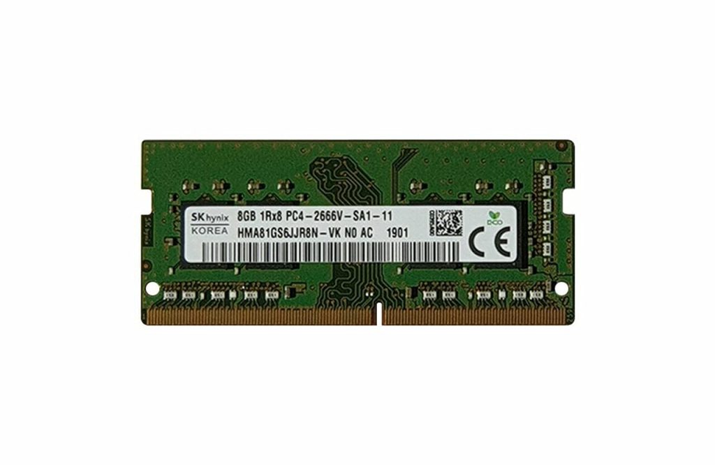 SK Hynix Hynix 8GB PC4-21300 DDR4-2666MHz 260-Pin SODIMM 1.2V Single Rank Memory Module HMA81GS6CJR8N-VK