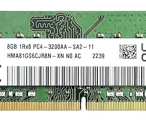 High Performance RAM for SK hynix 8GB DDR4 Laptop 3200MHz | SODIMM 1Rx8 | HMA81GS6CJR8N-XN |Korea | Warranty- 3Years