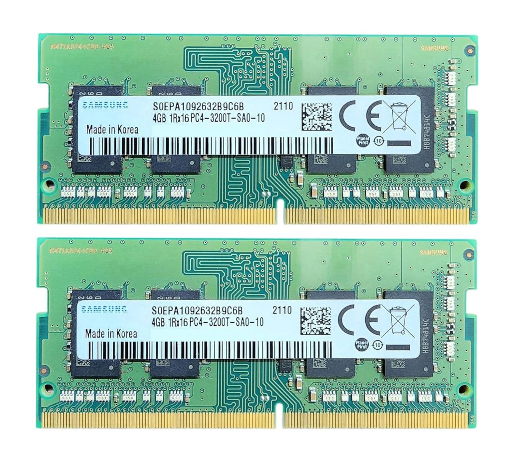 Samsung DDR4 RAM 8GB (4GB x 2) 3200MHz RAM for Laptop SODIMM CL22, 8GB DDR4 KIT -Made in Korea