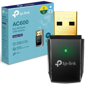 TP-Link Archer T2U AC600 USB 2.0, 433 Mbps WiFi Wi-Fi Speed Wireless Dual Band USB Adapter for PC, Desktop