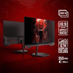 Zebronics S27A 27"" (68.5 cm) Gaming Monitor, 220Hz Refresh Rate, Fast IPS Display, HDMI, DP, FHD 1920x1080, 350nits Brightness, Built-in Speakers, ZGame Aid, Adaptive Sync, Bezel-less, Wall Mountable