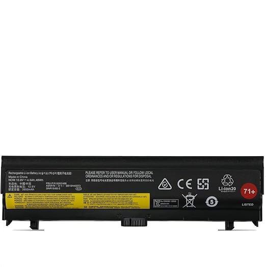 00NY486 00NY488 00NY489 Laptop Battery Compatible for Lenovo ThinkPad L560 L570 20F1 20F2 20J8 20J9 20JR 20F1001YGE 20F2S2GW00 20JRS0QP00 20JQ000PGE SB10H45071SB10H45073 Battery