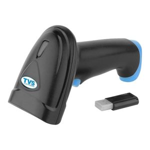 TVS ELECTRONICS BS-i201s Wireless Barcode Scanner | 2.4GHz & Bluetooth Connectivity | 1D & 2D QR Code Reader | High-Speed & Accurate Scanning | 10-Hour Battery | Rugged & Durable | Plug & Play