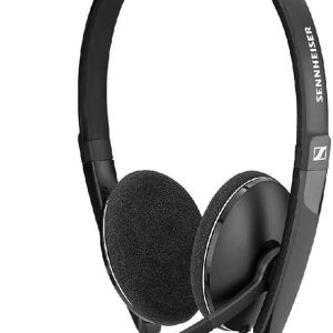 Sennheiser Pc 3.2 Chat-Lightweight Stereo Headset with Adjustable Noise-Cancelling Microphone-for Internet Telephony and E-Learners-Pc Connectivity- Great for Gaming, Work, & Study, Black-in Ear
