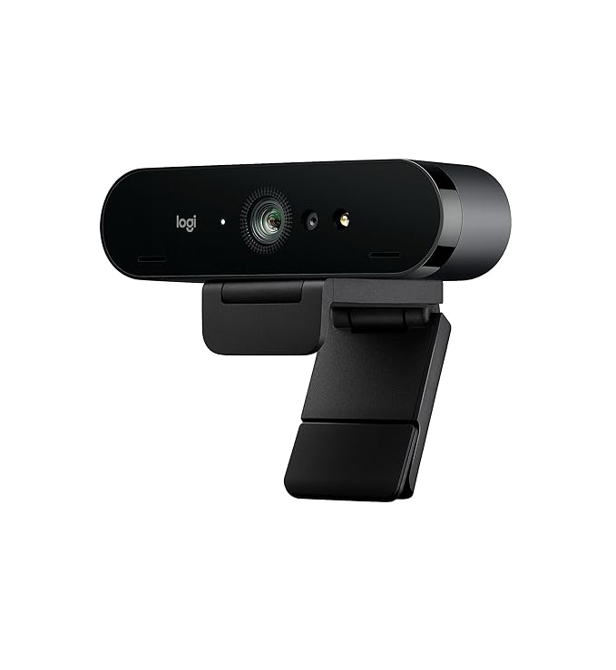 Logitech Brio Stream, Ultra 4K HD Video Calling, Optical Zoom, Noise-Canceling mic,HD Auto Light Correction, Works with Microsoft Teams, Zoom, Google Voice, Meet, PC/Mac/Laptop/MacBook/Tablet, Black