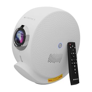Zebronics Android Smart Projector, 4K UHD Support, 12000 Lumens, 250" Screen, 90° Tiltable, Auto Focus & Keystone, OTT Apps (Netflix, Prime, Hotstar), BT v5.4, HDMI, Miracast, WiFi (PixaPlay 38)