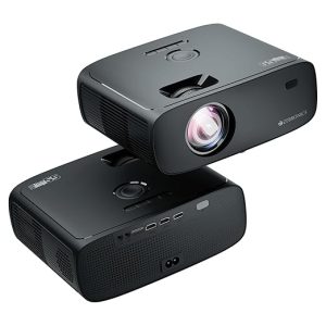ZEBRONICS PIXAPLAY 55, Smart Projector, 10000 Lumens, 4K Support, 150 Inch Screen Size, Quad Core Processor, Bluetooth, HDMI, USB, WiFi, mSD, AUX, 1080p Native, APP Support, Miracast