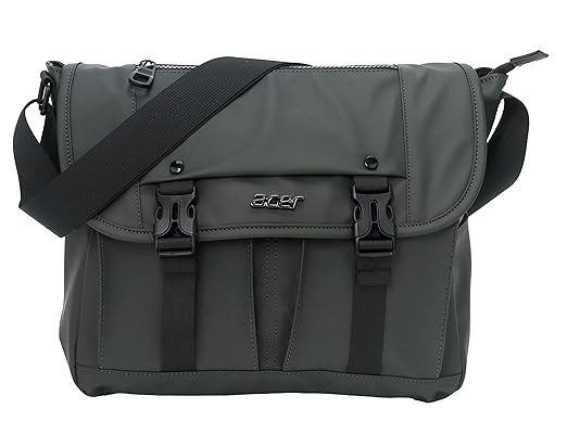 Acer Stylo Premium 14 Inch Laptop Sling Bag, Elegant Green Water-Resistant Polyester, Zippered Compartments & Front Pockets, Fits Up to 14-inch Laptops, Lightweight Daily Organizer for Work & Travel