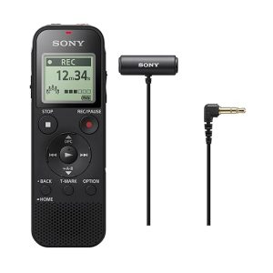 Sony ICD-PX470 Stereo Digital Voice Recorder with Built-in USB Voice Recorder w ECM-CS3 Clip-Style Mic