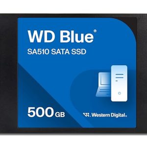 Western Digital WD Blue SA510 SATA 500GB, Up to 560MB/s, 2.5 Inch/7 mm, 5Y Warranty, Internal Solid State Drive (SSD) (WDS500G3B0A)PullOut