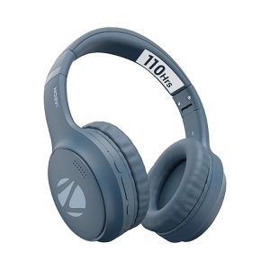 ZEBRONICS AEON Over Ear Wireless Headphone with 110h Battery Backup, Supports Bluetooth & AUX, Gaming Mode, ENC, Dual Pairing, Rapid Charging (Blue)