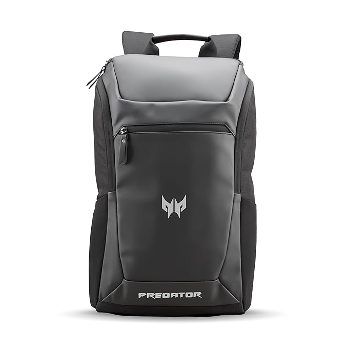 acer Predator 17 Inch Gaming Backpack | Fits Up to 17” Laptops | 22L | PUWR Ribstop Fabric | Anti-Theft Pocket | Heavy-Duty DLX Zippers | Rain Cover | Ergonomic Padded Straps | Black & Beige Interior