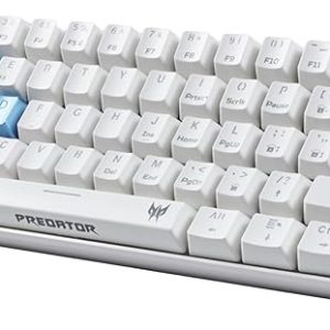 acer Predator Aethon 330 Gaming Keyboard | Space-Saving 61-Key Design | 100% Anti-Ghosting with N-Key Rollover| Kailh Blue Switches| Personalized RGB Lighting | Dual Mode - Wired & Bluetooth