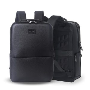 acer Professional Laptop Backpack 15.6" for Men, Women, Boys, Girls | Premium bags for Gift- Sleek PU Design, USB Charging, Secure Compartments - Black
