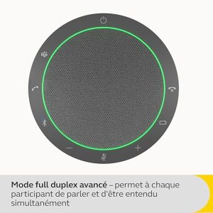 Jabra Speak2 55 MS Teams Speakerphone – Portable Bluetooth & USB Conference Speaker with 4 Noise Cancelling Mics, Full Duplex Audio, 50mm Speaker, Ms Teams Certified for Office & Work from Home.