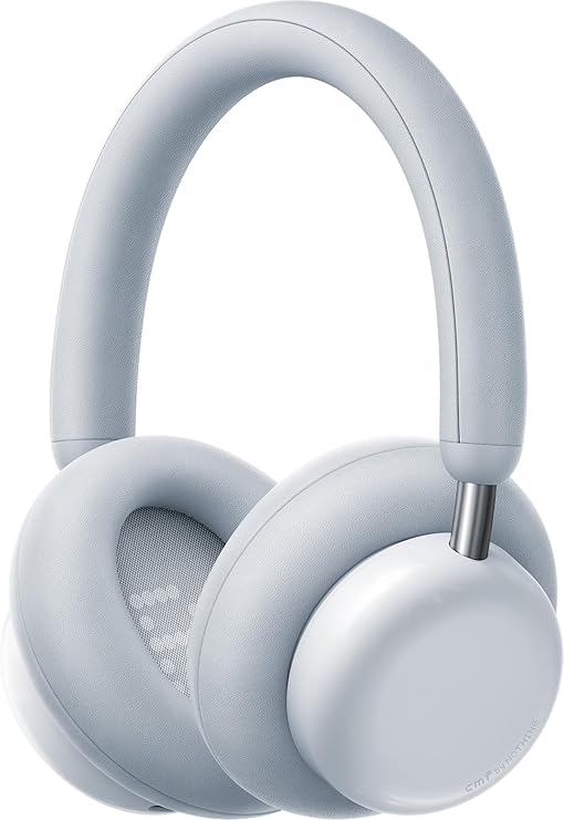 CMF BY Nothing Headphone Pro, Hi-Res+LDAC|100hrs Playback|40dB ANC|5min=8hrs Charge|40mm Driver Bluetooth & Wired (Light Grey, On The Ear)