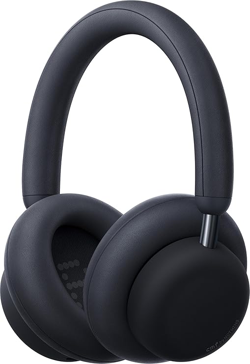 CMF BY Nothing Headphone Pro, Hi-Res+LDAC|100hrs Playback|40dB ANC|5min=8hrs Charge|40mm Driver Bluetooth & Wired (Dark Grey, On The Ear)