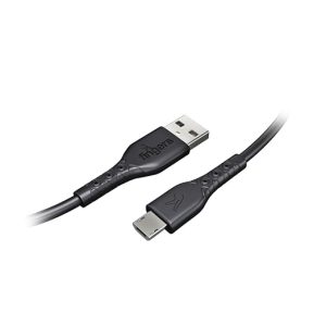 FINGERS FMC-Micro-05, Sturdy Micro USB Cable, Fast Charging (Supports up to 3.0 A-Max), 480mbps Data Transmission, 1m Length (Black)