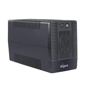 FINGERS Fast-Recharge UPS FR-1097-4S (1000VA / 600W Line-Interactive UPS, 33% Faster Recharge, Extended Battery Backup, AVR Voltage Stabilization, Generator & Inverter Compatible)