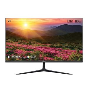 FINGERS The Big Picture LED Monitor [23.8 (60.47 cm) FHD (1920x1080 px) Ultra-Slim & Frameless 16.7 m Colours Wall Mountable VGA, HD Interface - (Satin-2400, Black)