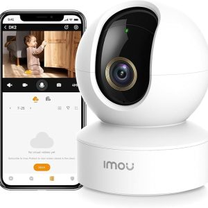 Imou 4MP 2.5K QHD Image Smart CCTV Security WiFi Camera for Home, 360° Coverage, AI Human Detection, Siren Alarm, Night Vision 10M, 2-Way Talk, Supports 256GB SD Card, WiFi & Ethernet Connection