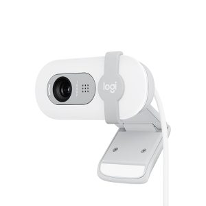Logitech Brio 100 Full HD 1080P Webcam for Meetings and Streaming, Auto-Light Balance, Built-in Mic, Privacy Shutter, USB-A, for Microsoft Teams, Google Meet, Zoom and More- OffWhite