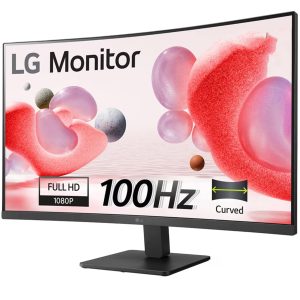 LG 32MR50C 80 cm (31.5 Inch) Full HD Curved (1920x1080) VA PC Monitor w/ 100Hz, 5ms (GtG), AMD FreeSync, D-Sub, 2xHDMI, Tilt Adjustable Anti-Glare, 3-Side Virtually Borderless Design, NTSC 72% (Black)