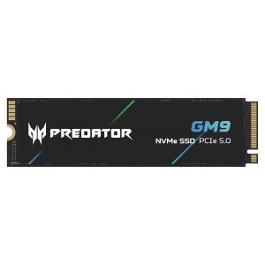 acer Predator GM9 M.2 Gen5 SSD 1TB, up to 14000 MB/s, NVMe 2.0 PCIe 5.0 Internal Solid State Drive for AI Workloads, Gaming & Content Creation, Compatible with DirectStorage, Laptop and Desktop PC
