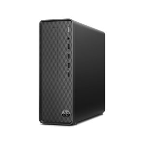 HP Slim Tower 12th Gen Intel Core i3-12100 (8GB RAM, 512GB SSD/Black Wired Keyboard & Mouse/Intel UHD Graphics 730/Win 11/MS Office 21/Dark Black, 3 Years Warranty), S01-pF2888in
