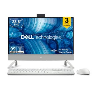 Dell 24 AIO, 13th i5-1334U, 8GB RAM DDR5 512GB SSD, Intel Graphics, 23.8" FHD AG,IPS, 99% SRGB, Win 11+MSO'24+O365, Molded Speaker Grill|Intel WiFi 6e, 5MP Pop-Up IR Camera, Dolby Atmos Dual Speakers