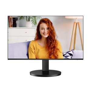 AOC 24B3CF2 23.8″ Full HD IPS Monitor – Black | USB-C with 65W Power Delivery|Adjustable Height|1ms Response|120Hz Refresh & Adaptive Sync – USB-Hub & Built-in Speakers|Ideal for Office